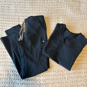 Figs Womens Blue Scrub set